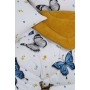 ETE HOMETEX ÇİFT KİŞİLİK LÜX WELSOFT YORGAN SETİ 195X215CM KELEBEK HARDAL 8696474232007